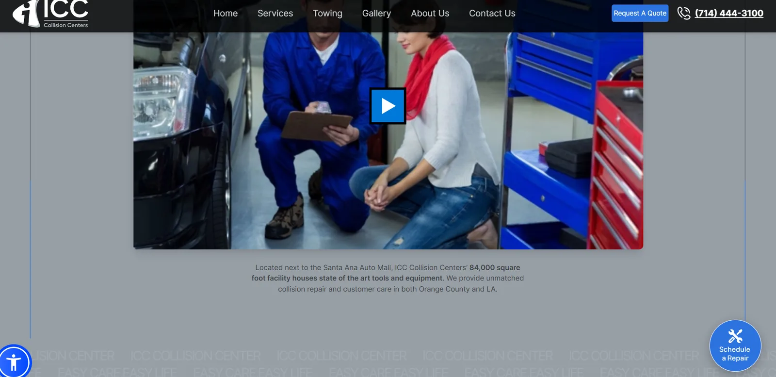 ICC Collision: Service pages that rank