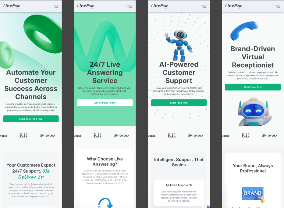 LineEra: Mobile first