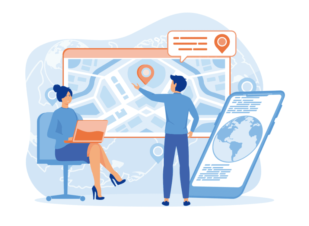 AI-ready small business website design connected to search maps and mobile devices